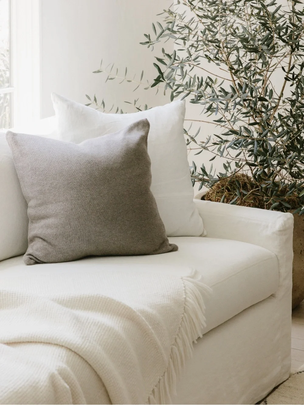Jenni Kayne Cashmere Sonoma Pillowcase - Taupe